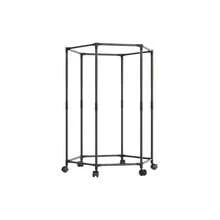Hexagonal Rotating Clothes Hanger With Wheels, Independent Portable Metal Clothing Display Rack And Storage Rack, Suitable For Storage And Display In Laundry Rooms - Hexagonal Rotating Clothes Hanger Black - View 8