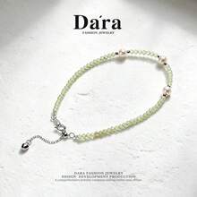 DARA Freshwater Pearl Bracelet S925 Silver 4-5mm White Beads, Fresh Style, Suitable For Daily Casual Wear - White - View 5