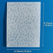 Embossing Plates For Card Making, Multi-Pattern Plastic Templates For Embossing, Featuring Bouquet, Hot Air Balloon, Eiffel Tower, Wood Grain And Leaf Patterns For Scrapbooking, Paper Craft & Album Handmade Decor - Hot Air Balloon - View 4