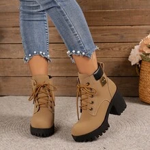 Women Ankle Boots & Booties - Camel - View 4