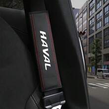 For HAVAL Accessories 2PCS Car Seat Belt Cushion Safety Belt Leather Shoulder Protector Pad Accessories - 1 - View 4
