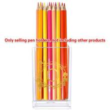 Pencil Holder Storage Box Desktop Pen Holder Makeup Brush Storage Case Desktop Stationery Organizer Case Acrylic Pen Holder Pencil Cup Desk Organizer Storage Box Stationery Holder Gift Desktop Accessories Initial Name 26 Letters Pattern - Wreath - View 28