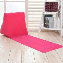 1pc Inflatable Triangular Head Pillow Beach Mat, Inflatable Flocked Triangular Pillow, Sunbathing Mat, Outdoor Mat, Sand-Proof, Suitable For Outdoor Camping, Beach, Hiking, Foldable Portable Single Sleeping Pad, Multiple Colors Available - Multicolor - View 12