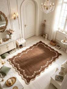 1 buah Keset Lantai Motif Bunga Cokelat, Keset Kamar Mandi, Karpet Kamar Mandi, Keset Pintu, Karpet Kecil, Karpet, Keset Lantai, Dekorasi Rumah, Karpet Area, Keset Luar Ruangan, Dekorasi Rumah, Karpet Area, Karpet Kamar Tidur, Karpet yang Dapat Dicuci - MultiWarna - View 3