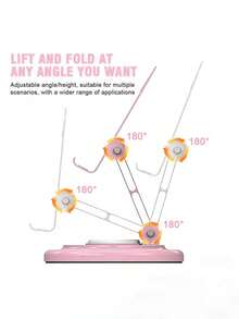 Adjustable Desktop Phone Stand, 360° Rotatable Folding Tablet Holder, Universal Desktop Stand Compatible With Smartphones And Tablets - Multicolor - View 5
