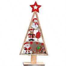 Cross-Border Hot-Selling Christmas New Product Decoration Acrylic 2D Flat Printed Art Christmas Tree Desktop Ornament Party Holiday Atmosphere Decor Creative Small Gift - A - View 6