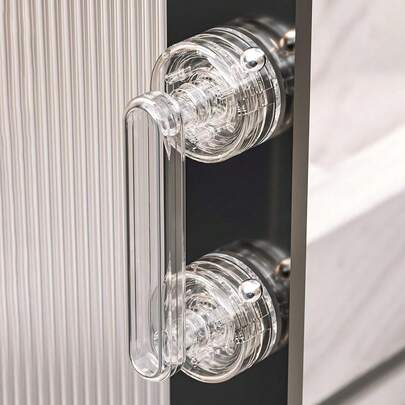 Suction Cup Glass Door Handle, No Drilling Required, Strong Grip For Bathroom And Toilet Sliding Doors, Windows, Cabinet Doors, Refrigerator Handle