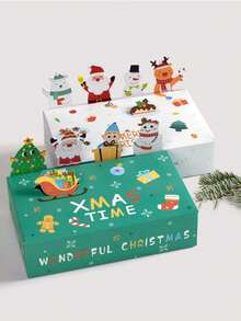 10pcs/Set Kotak Kado Pesta Natal 3D Berbentuk Hewan Lucu, Kotak Kado Kertas Lipat, Cocok Untuk Mengemas Permen Dan Makanan Penutup - MultiWarna - View 5