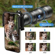 APEXEL 20X-60X Zoom Telephoto Lens With Tripod, Professional Phone Camera Lens Compatible With Iphone & Most Smartphones, Multi-Functional Telescope For Moon Photography, Wildlife, Sailing, Sports & More - View 10