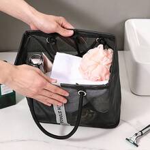 1 buah Tas Jinjing Jaring Bayi Kapasitas Besar, Tas Penyimpanan Kamar Bayi yang Bernapas, Tas Pengorganisasi Popok Portabel, Cocok untuk Perlengkapan Mandi dan Penyimpanan Mainan Bayi - MultiWarna - View 6