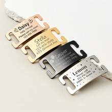 TONGFANTECH Customizable Engraved Pet Dog Tag, Cat & Dog ID Nameplate Anti-Loss Hanging Tag - Multicolor - View 7