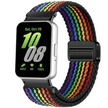 Nylon Magnetic Strap Compatible With Samsung Galaxy Fit 3 Braided Band Watchband Compatible With Samsung Galaxy Fit 3 Replacement Bracelet Accessories - Galaxy Fit3 - View 23