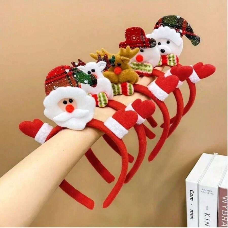 1/3/5 cái băng đô chủ đề Giáng Sinh, phù hợp cho hóa trang, nhập vai và quà tặng ngày lễ - nhiều màu sắc - giao ngẫu nhiên - Nhiều màu - Xem 1