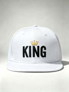1pc Gothic Men Hats 'KING' Embroidered Hats For Men Adjustable Hip-Hop Cap Perfect For Outdoor Excursions, Hiking, And Everyday Wear-A Perfect Gift. - Multicolor - View 7