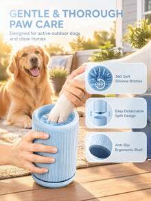 Pet Paw Cleaner Cup, Dog Paw Washer And Foot Cleaning Cup, Easy-To-Use Paw Cleaner For Dogs And Cats, No-Wipe Portable Pet Grooming Tool For Outdoor And Daily Cleaning - Multicolor - View 2