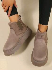 Women Snow Boots - Khaki - View 4