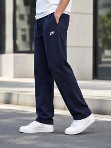 Men's Nike Sportswear Club Knit Casual Straight Leg Sweatpants FQ4333-451 - Dark Blue - View 3