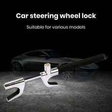 Steering Wheel Lock For Cars, Vehicle Anti-Theft Lock, High Security Anti Theft Steering Wheel Lock with Window Breaker, Keys for Auto Truck SUV Van - Variantenwert - Übersicht 2