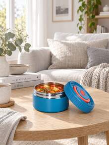 1pc Cute Cartoon Thermal Food Jar, Portable Stainless Steel Inner Food Container With Handle, Leakproof Lid For School Travel Snack Soup Storage,Leak Resistant Lunch Pot For Picnic School - Multicolor - View 7