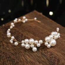 1pc Casual Party Elegant ABS Plastic (ABS Resin) Headband Bridal Wedding Hair Accessory For All Seasons - Multicolor - View 2