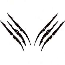 2 Packs Ghost Claw Scratch Car Decals, Headlight Brow Decals, Vinyl Car Customization Decals, Striped Claw Marks, Multiple Colors Available - A - View 12