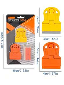 Plastic Mini Scraper; Scraper For Removing Stickers, Window Film And Glass Glue; Scraper For Removing Paint, Stickers And Residue; Car Film Removal Tool Set; Small Cleaning Scraper; Glass Scraper; Multi-Functional Plastic Glue Remover Scraper; Screen Cleaning Tool - A - View 8