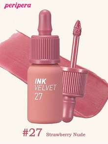K-Beauty Peripera Ink Velvet Liquid Lipstick + V Shading Contour Palette, High Pigment, Longwear, Velvet Matte, Matte Powder, Korean Makeup Set - Lip & Contour Glow Set - View 2