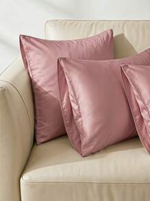 Veyra Day 2 Buah Sarung Bantal Bordir Poliester dengan Penutup Amplop, Bahan Poliester Halus dan Bernapas, Pelindung Bantal Tempat Tidur dengan Penutup Amplop (Tanpa Isian) - pasta kacang - View 8