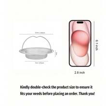1pc Kitchen Sink Strainer Plug, Stainless Steel Material, Kitchen Sink Strainer Plug, Drain Plug, Sink Filter - Size: Total Diameter 11cm/4.3in, Strainer Diameter 7cm/2.7in, Height 2cm/0.8in - View 2