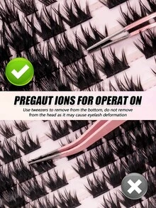 MEM 352 Pieces Of Black Cluster Single-Layer False Eyelashes, Soft DIY Eyelash Extensions, Curled Type (9-16mm), Can Create A Dense Or Full Look, Suitable For Home Use, Daily Wear, Weddings, Dates, Parties, Holidays, Travel, Perfect For Halloween - D - View 7