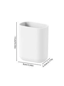 1pc Wall Mounted Storage Organizer, Bathroom Toothbrush Toothpaste Holder, Hanging Drain Storage Box, Detachable And Washable Design, Can Also Be Used As Desk Pen Holder, Multifunctional Wall Storage Container For Bathroom Vanity Home - Multicolor - View 8