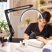KALAY Half Moon Lamp, Foldable & Telescopic Desk Lamp, Embroidery Light, Adjustable Brightness & Angle, 3 Color Temperatures, Suitable For Office, Home, Study, Tattoo, Beauty Salon - Desk Lamp - View 8