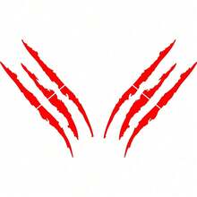 2 Packs Ghost Claw Scratch Car Decals, Headlight Brow Decals, Vinyl Car Customization Decals, Striped Claw Marks, Multiple Colors Available - A - View 13