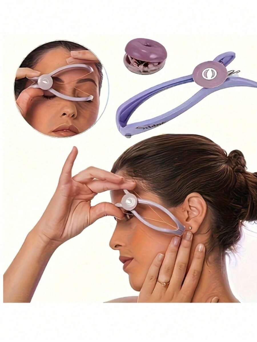 All-In-One Threading Hair Removal Tool With Detachable Thread System, Suitable For Eyebrows, Face And Body Hair. Multi-Functional Hair Removal Tool, Perfect For Home, Travel And Bathroom Use. Perfect Christmas Gift For Friends And Family.