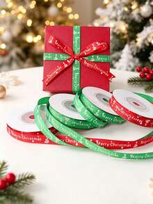 10 Yards/Roll Christmas Gift Party Baking Box Decoration Sealing Ribbon, Woven Ribbon Packaging Decoration Ribbon Bow Ribbon, Premium New Style - View 4