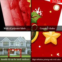 1PC 2D Flat Christmas Fun Photo Frame Party Banner – Santa, Reindeer, Snowman & Tree Cut‑Out Photo Design. Perfect Christmas Party Photo Check‑In Prop. Polyester. - View 8