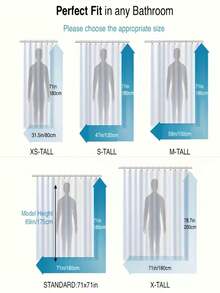3D Holographic Cat Eye Shower Curtain, Transparent Aesthetic, Privacy Protection, Modern Design, Suitable For B&B, Hotel Bathrooms - Clear - View 5