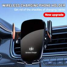 Brand New 15W Car Wireless Phone Charger, One-Button Stand Activation, No Camera Design, Usable In Horizontal/Vertical Positions, Adjustable At Multiple Angles, Compatible With Most Smartphones. - Car Phone Wireless Charger - View 11