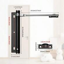 400 Series Stainless Steel Automatic Door Closer, Adjustable Spring, Quiet Operation, Concealed Closing Mechanism For Residential Use - Heavy-duty Door Closer - View 2