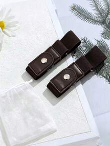 Unisex Elastic Waistband, Adjustable No-Buckle Invisible Elastic Belt, Comfortable Design, Optimizes Body Contour, Seamless Fit, Convenient For Daily Wear, Practical And Thoughtful Holiday Gift - Multicolor - View 12