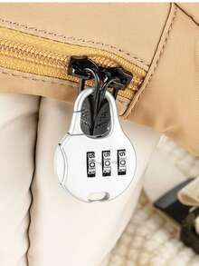 Heart-Shaped Travel Keychain, Small Security Combination Lock, Suitable For Luggage, Drawers And Bags, Gift - Multicolor - View 12