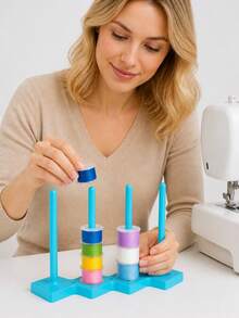 Magnetic Sewing Machine Core Holder - Plastic And Metal Core Storage Holder With Strong Magnetic Base For Orderly Access, Essential Sewing Accessories - Multicolor - View 4