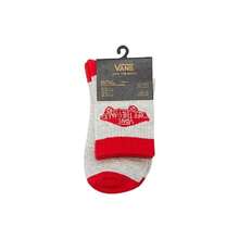 Vans Mens Art Half Crew Socks / Grey Red / RRP £19 - Grey - View 1