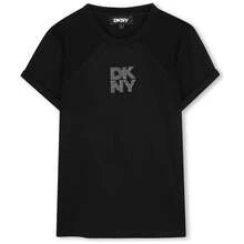 DKNY Young Girls T-Shirts - Black - View 1