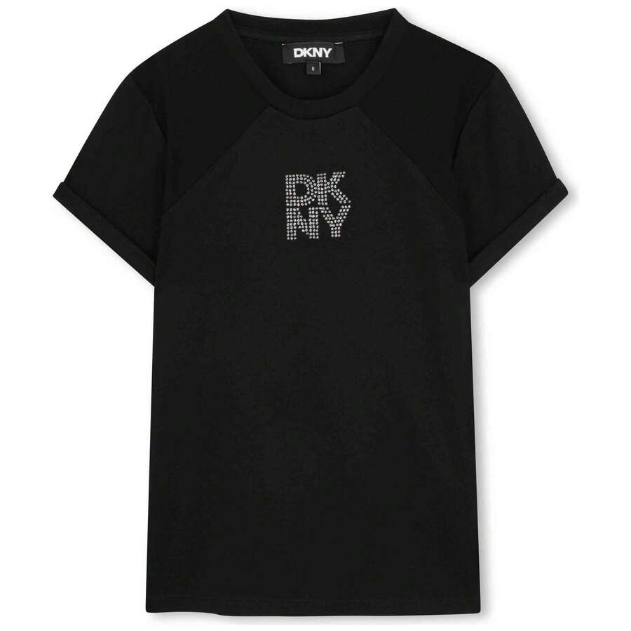 DKNY Young Girls T-Shirts - Black - View 1