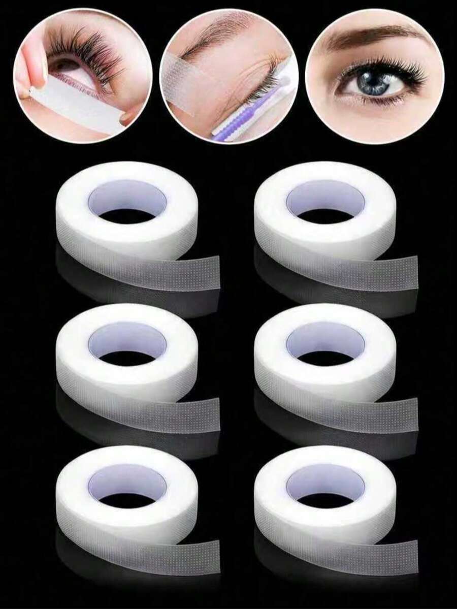 6 Rolls PE Eyelash Extension Tape 9m Mini Transparent PE Tape Under Eye Eyelash Tape Makeup Set Eyelash/Eyelash Tools/10 Rolls PE Extension Tape Eyelash Adhesive Tape Under Eye Pad - Multicolor - View 1