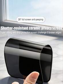 6Pcs Matte Anti Glare And Anti Fingerprint Anti Peeping Ceramic Film Full Coverage Flexible Mobile Screen Protector Compatible With IPhone 18 Pro Max 17 Pro 16 Plus 15 14 13 12 11 Explosion-Proof And Scratch Resistant No Bubbles Automatic Adsorption Easy To Install Protective Film Soft Film Non Glass - Clear - View 7