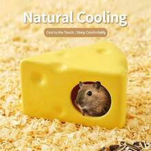 1pc Cheese-Shaped Hamster House, No Assembly Required, Small Pet Cage, Built-In Comfortable Nest, Provides Bedding Hiding Spot For Hamsters And Gerbils, Warm In Winter And Cool In Summer - View 2