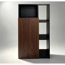 Alacena Organizadora Despensero para Cocina y Hogar, Mueble de Almacenamiento Independiente con Puerta, 3 Cajones y Estantes Ajustables, Melamina Resistente - negro parota - Ver 1