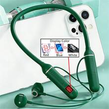 1 buah Headset Nirkabel Stereo HiFi dengan Desain Magnetik, Tombol Kontrol, Bahan Silikon Lembut dan Nyaman, Fleksibel, dan Tali Leher, Headset Musik Nirkabel Modis dengan Waktu Putar 600 Jam - MultiWarna - View 41